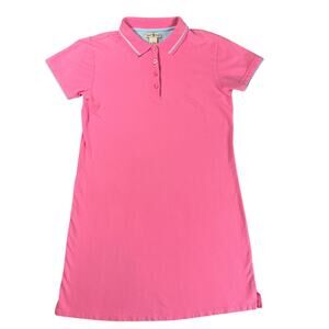 Vintage Y2K Duck Head Dress Size S Pink Collared Preppy Tennis Golf Polo Sporty